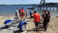 Działania „Kręci mnie bezpieczeństwo...nad wodą&quot; na plaży przy akwenie Pogoria III