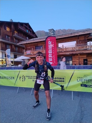 Biegacz na starcie biegu